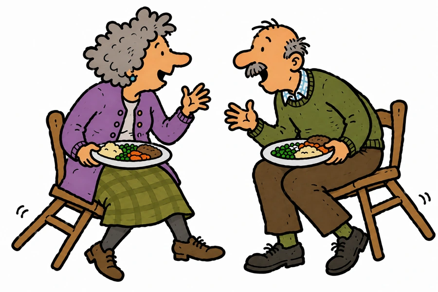 Hot dinners and companionship for older people