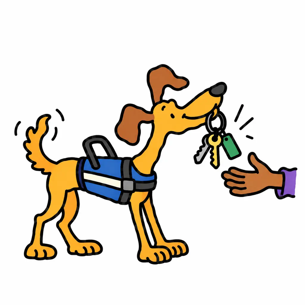 Assistance dog training class